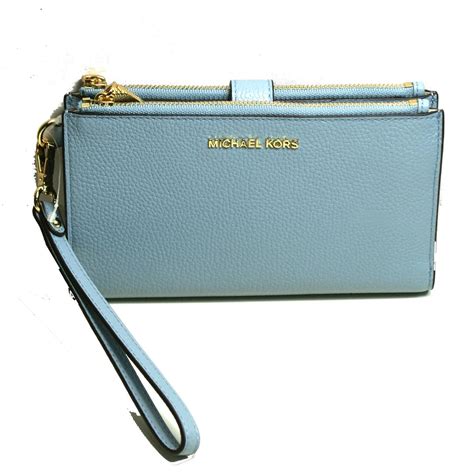 michael kors clutch himmelblau|michael kors wristlets.